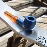 Vauen Azzurro 1566 Smooth 9mm Filter Fishtail Pipe (VA1469)